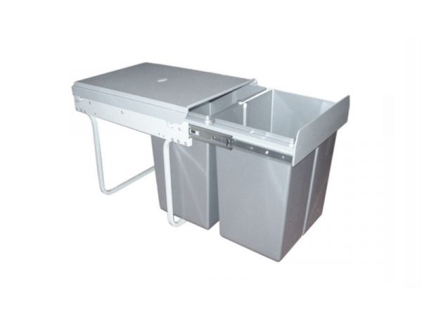 Thùng rác Hafele đôi có ray kéo MS: 503.38.546