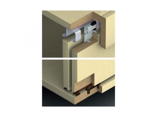 BỘ PHỤ KIỆN CỬA TRƯỢT HAFELE 25 IF AA CHO CỬA 2 CÁNH 400.51.322