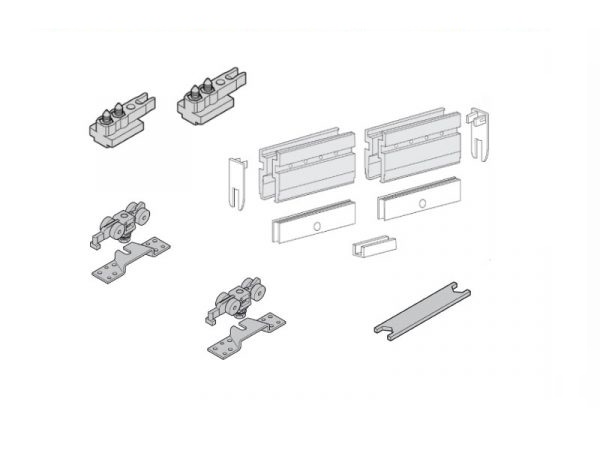 TRỌN BỘ PHỤ KIỆN CỬA LÙA KÍNH 12MM