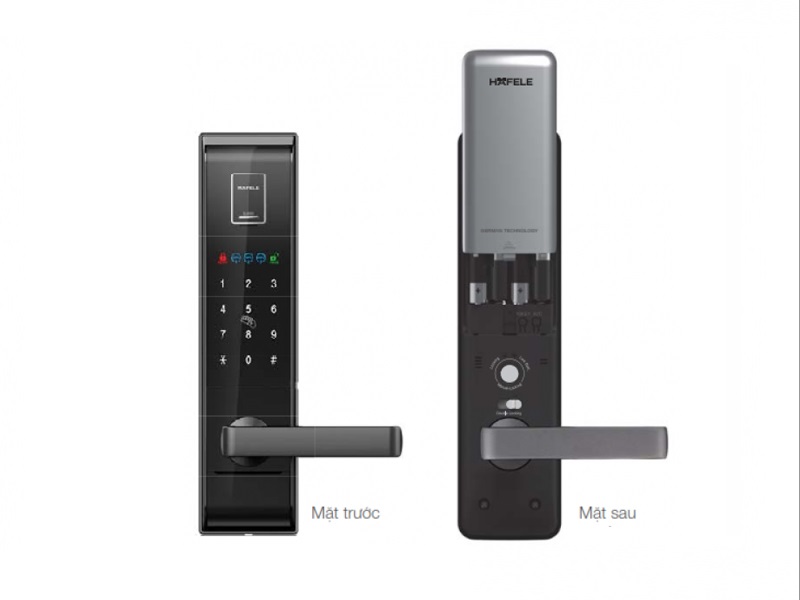 Khóa điện tử vân tay Hafele EL9000 Màu đen – 912.05.378