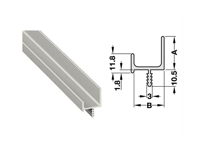 Tay nắm dạng thanh nhôm 21×19.5mm MS 126.21.902 Tay nắm dạng thanh nhôm 21×19.5mm MS 126.21.902