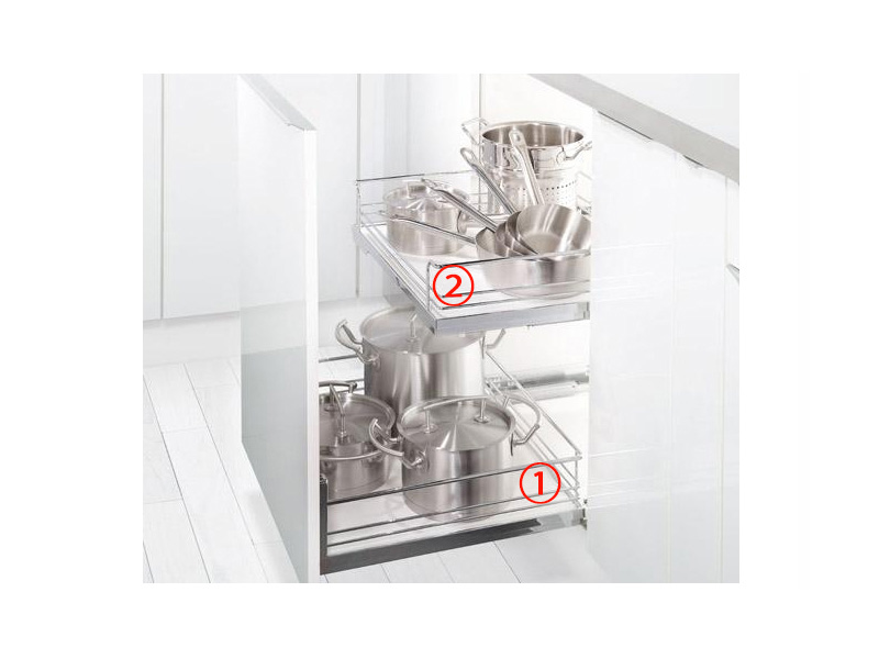 Phụ kiện rổ kéo lọt lòng rộng 450mm Arena style 540.25.294